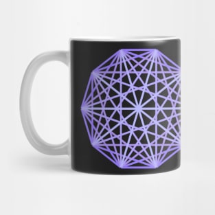 Light Peri Purple Polyhedron Geometric Shape Mug